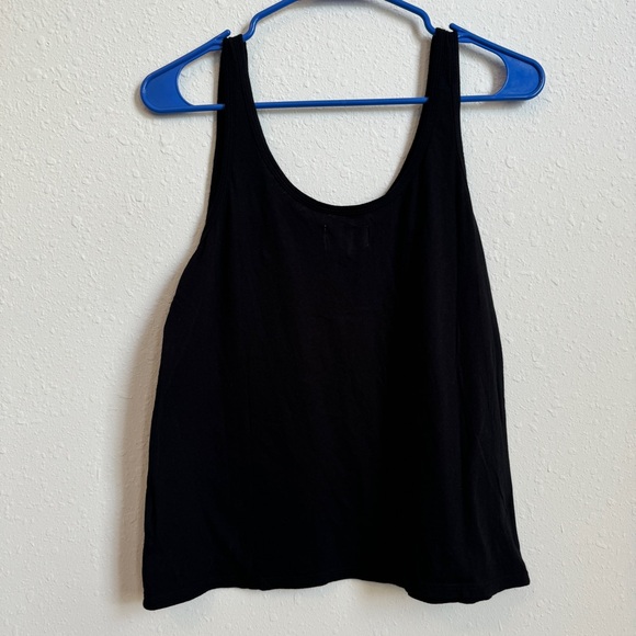 NWT size L Black Sleeveless Scoop Neck Tank Top - MATE the Label - Picture 5 of 9